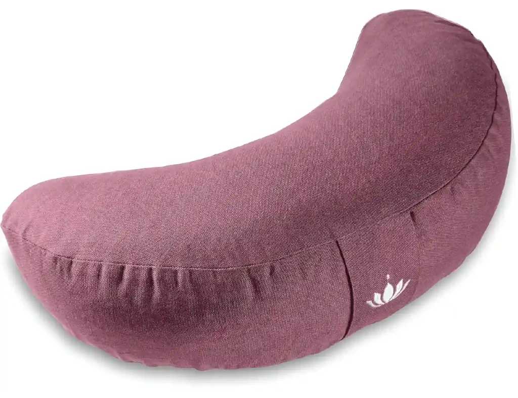 Cojín media luna 15 cm para meditación Lotuscrafters