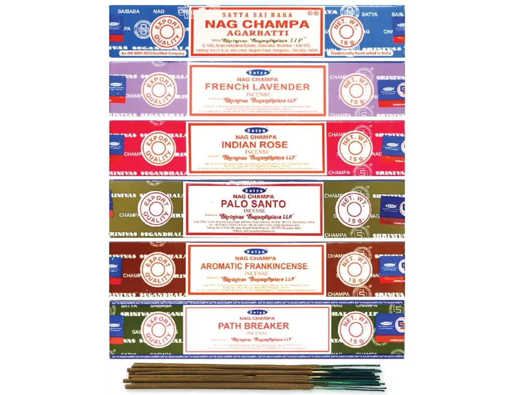 Incienso Satya pack 12 aromas variados